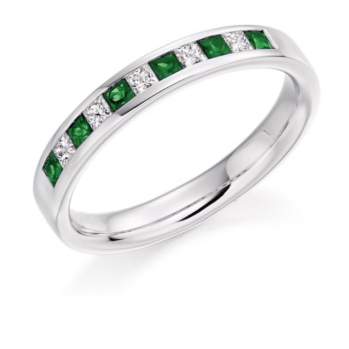 Emerald Ring - (EMDHET929) - All Metals